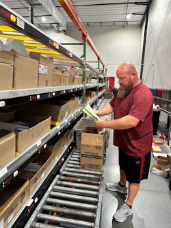 Aaron Bowers, Quality Vending&apos;s warehouse manager