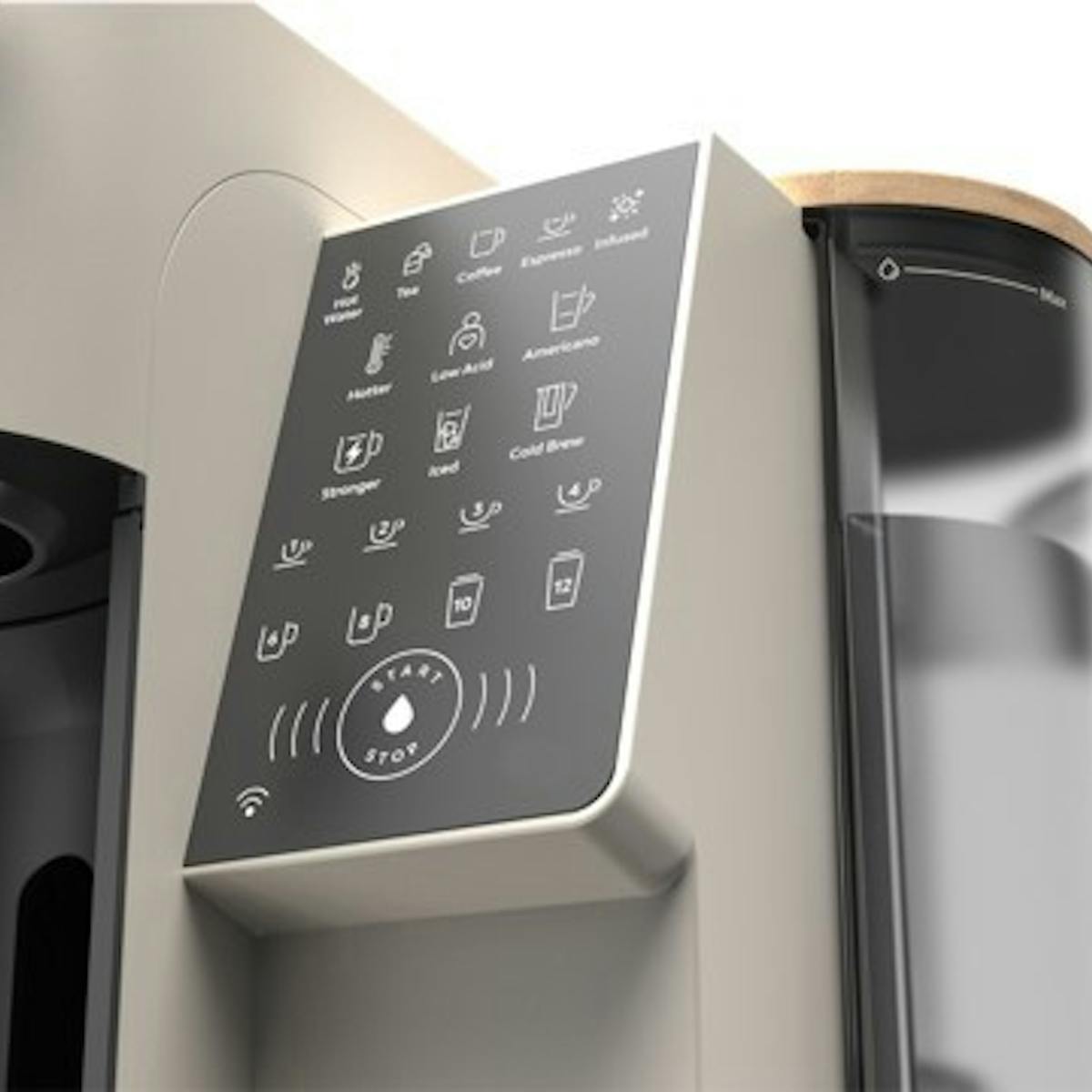 Bruvi&apos;s IoT connected single-serve brewer works with an app that allows users to brew remotely, auto order pods and access a dashboard of consumption patterns.