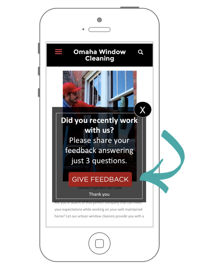 mobile modal feedback