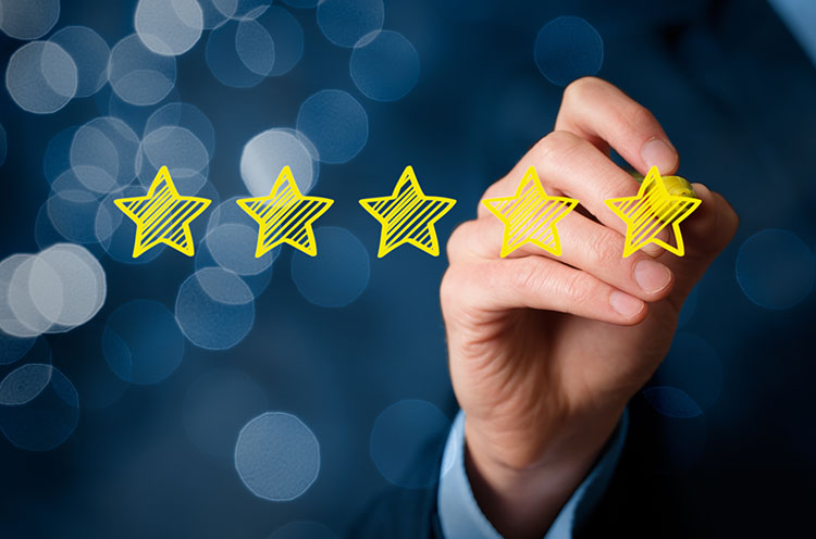 review star ratings