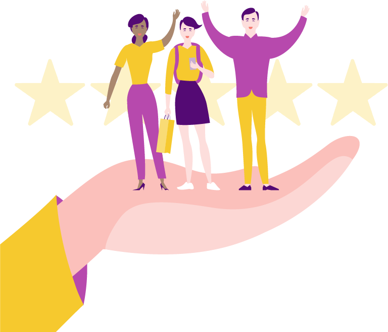 a great customer experience is key to getting more reviews